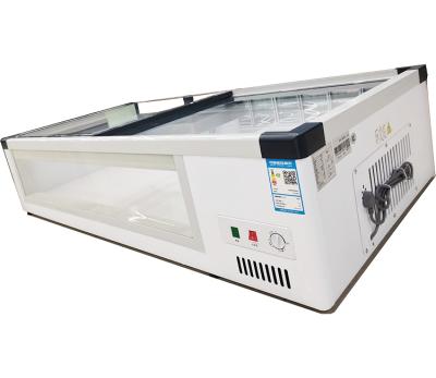 China Double-temperature small freezer showcase for sale