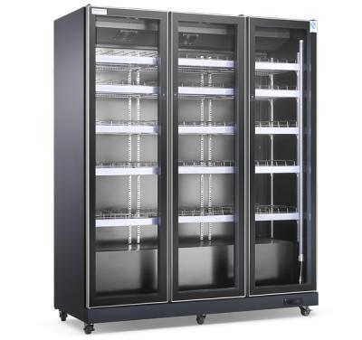 China Glass Door Made In China Top Quality 1000L Luxury Commercial Freezer Beverage Showcase for sale