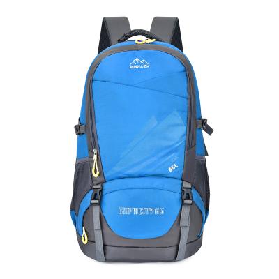 China 65L Large Capacity Outdoor Waterproof Mountaineering Camping Backpack With Waist Bag Sports Travel Bag for sale