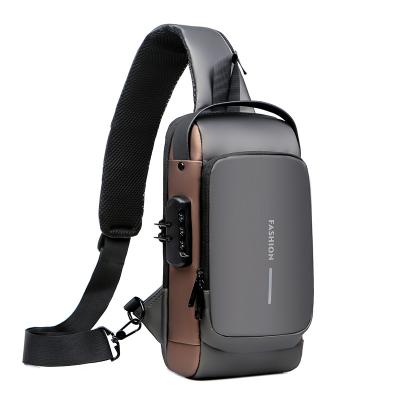 China New Fashion Multifunctional Anti-theft USB Password Lock Trunk Bag Messenger Shoulder Bag Backpack Waterproof Trunk Bag for sale