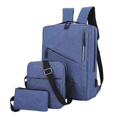 China Wholesale Nylon Fashion 3 in 1 Laptop Bags Waterproof Nylon Business Rucksack School Bag Backpack Set for sale