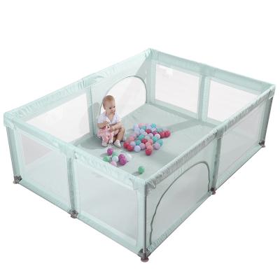 China Chinese Best-Selling Baby Playpens Portable Oxford Cloth Mesh Square Baby Travel Crib Folding Breathable Baby Playpens Large for sale