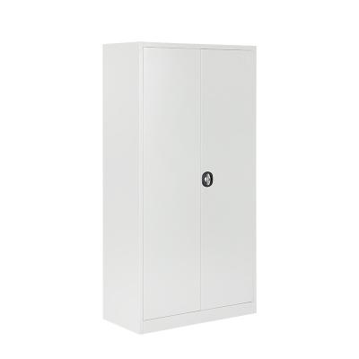 China Office Modern Design Swing Double Door Steel Clothes Storage Wardrobe Locker for sale