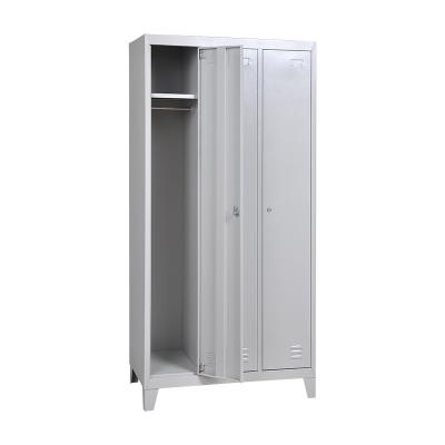 China Office Furniture Cabinet Wardrobe Almirah 3 Door Metal Steel Locker for sale