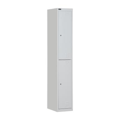 China Office Furniture Gym Clothing Wardrobe Door Metal Two Tier Steel 2 Lockers for sale