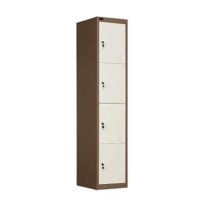 China Office Luoyang Steel Office Furniture 4 Tier Wardrobe Metal Four Door Lockers for sale