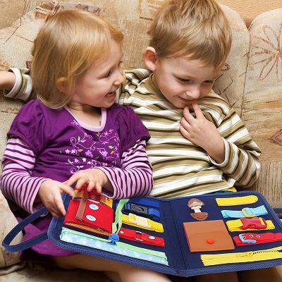 China Wholesale Intelligence Developing Early Education Toys Felt Educational Dressing Learning Board Children Felt Busy Board for sale