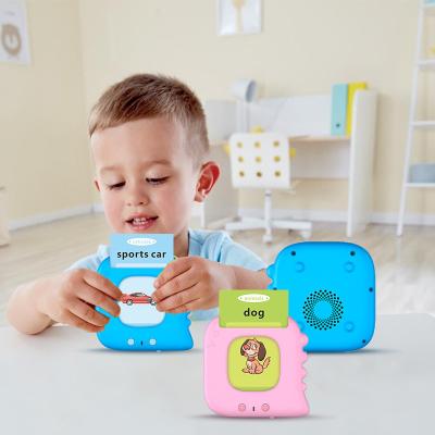 China Kids Language Learning Machine Educational Kindergarten Toys Early Educational Words Reading Repeating Baby Flash Cards for Toddlers 2 -4 Years Old for sale