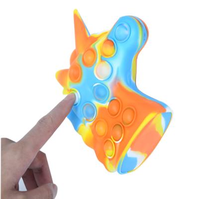 China Adult toys bubble fidgety person sensory toys silicone material is rainbow soft unicorn colorful fidg for sale