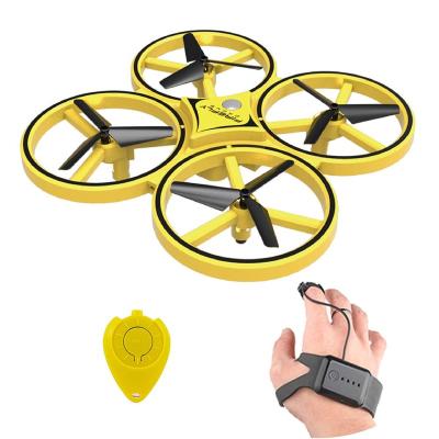 China ABS Dimdu RC Induction Hand Watch Gesture Control Mini UFO Drone With Led Light Toys for sale