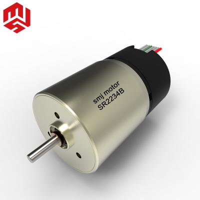 China Permanent Magnet Robots 22mm Diameter DC Brushed Servo Motor With Carbon Brushes for sale