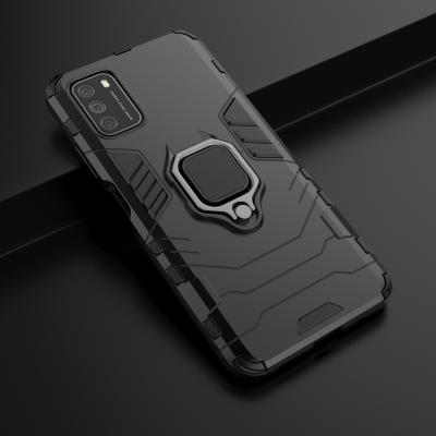 China Shockproof POCO M3 Hard PC Case Metal Finger Ring PC Mobile Phone Case For Xiaomi POCO M3 Case for sale