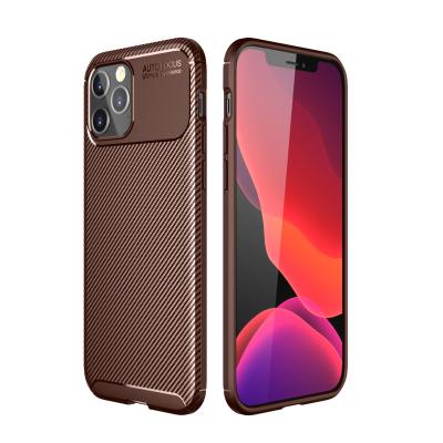 China Phone Back Cover Comfortable Soft Tpu Carbon Fiber Silicone For iPhone 12 Mini Pro Max Case for sale