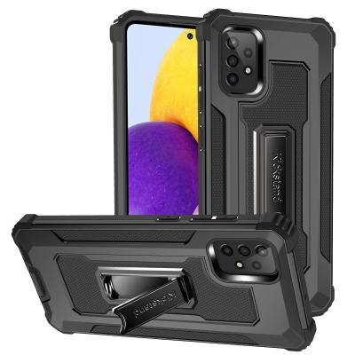 China Shockproof Magnet Armor Shell Case Cover Anti-fall Stand For Samsung A72 Case for sale