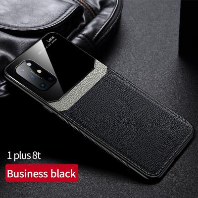 China High Quality Design Back Cover Shockproof Grainy Leather Cell Phone Case For OnePlus 8T Cover for sale