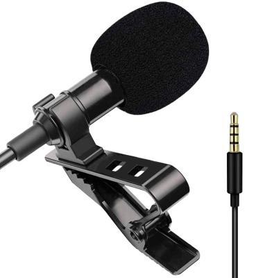 China Microphone 3.5mm Microphone Lapel Lavalier Handheld Detachable Microphone Recording Mic For Phone PC for sale