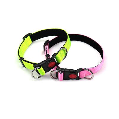 China Manufacturer DETACHED Multi-Colors Adjustable Durable Pet Padded Nylon Padded Protective Collar for sale