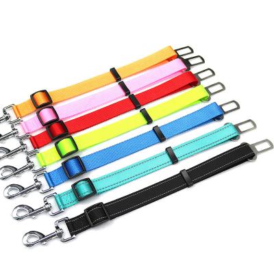 China Multicolor Pet Detachable Accessories Travel Safety Chest Strap Pet Safety Seat Belt for sale