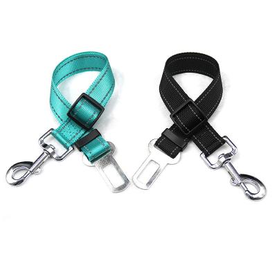 China Reflective Pet Supplies Adjustable Safety Leash Travel Dog Car Seat With Pet Seat Belt for sale