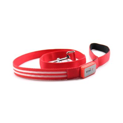 China Economical Custom New Design LED Pet Leashes Short Eco-Friendly Flashing Detached Dog Leash for sale