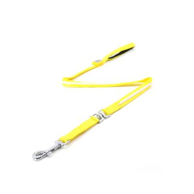 China DETACHED LED Products Glowing in Dark Pet Supplies Yellow Dog Leash Set Cloth Dog Collar for sale