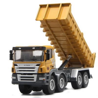 China Diecast Toy New Arrive OEM Toy Dump Truck Engineering Vehicle 1:18 Diecast Toy Truck for sale