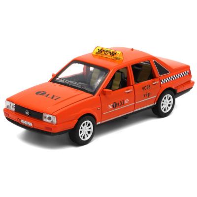 China Diecast Toy Hot Selling Taxi Car Toy Promotion Gift For Children To Pull Back Toys Children Toys OEM for sale