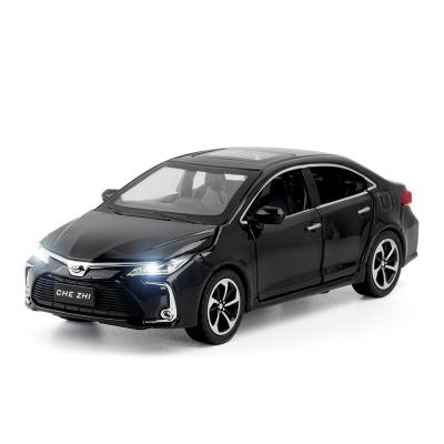 China Diecast Toy Product Collection Recommendation New Corolla 1/32 Diecast Model Car Toy Pull Back Healthy And Light Diecast Toy Car for sale