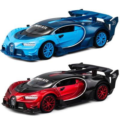 China Diecast toy pull back racing gift for birthday man toy diecast model car toys boys decoration toy bugatti model hi for sale