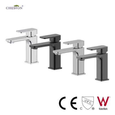 China Watermark CUPC CE Factory Chrome Faucet Contemporary Brass Brushed Nickel Bright Bathroom Basin Mixer Tap for sale