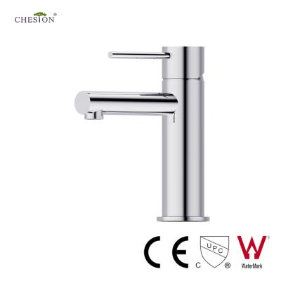 China Contemporary Single Handle Stainlee CE Cheston Cold Water Basin Faucet Single Hole 304 Steel Hot Water Basin Faucet for sale