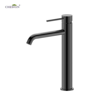 China Contemporary Cheston CE Watermark Gun Gray 304 Stainless Steel Basin Sink Faucet Faucet For Bathroom for sale