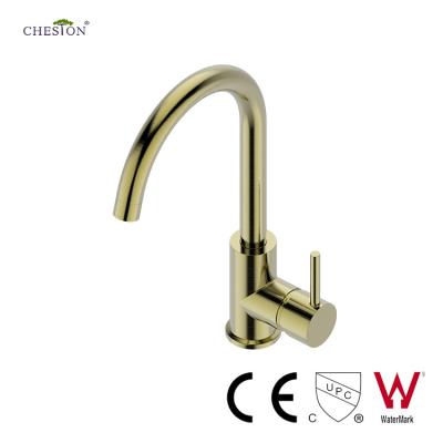 China Watermark Contemporary CE CUPC In The Sink Faucet Kitchen Running Faucet Handle Brushed Gold Torneira De Cozinha for sale