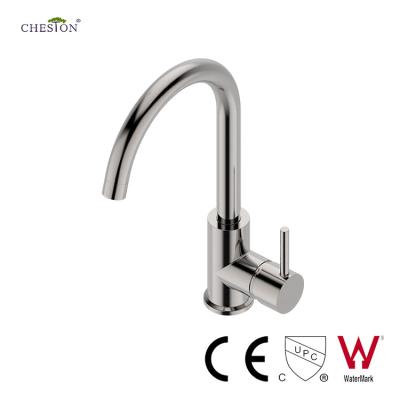 China Watermark CE CUPC New Arrival Contemporary Solid Brass 304 Stainless Steel Mixer Tap Nickel Kitchen Faucet for sale