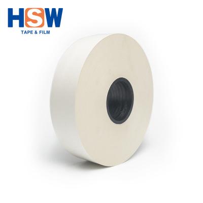 China Customization Compatibility 125um Wrapping Paper Tape Heat Resistant Total White Tape For Wrapping for sale