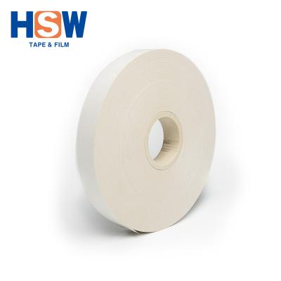 China Machine Packing 105um White Eco Friendly Kraft Paper Melt Tape Hot Tape For Packaging Solution for sale