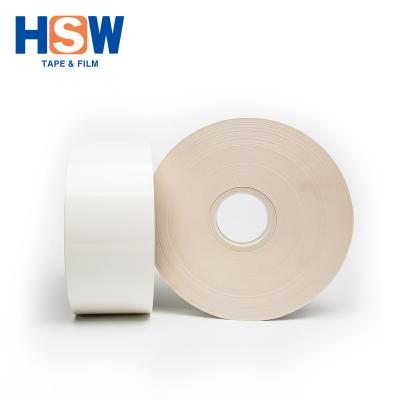 China Machine Packing Antistatic White 200um PP Hot Melt Tape Tape For Packing for sale