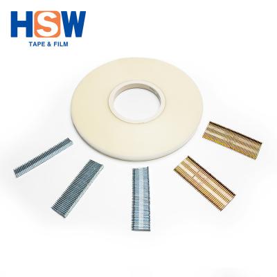 China Heat Resistant Hazy 85um PET Strong Metal Adhesion Tape For Nails Staples Joining C-Rings for sale