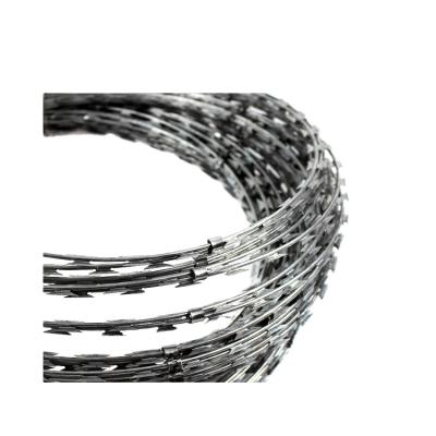 China Factory Supply Machine Sharp Barbed Wire 10 Years Galvanized Razor Barbed Wire for sale