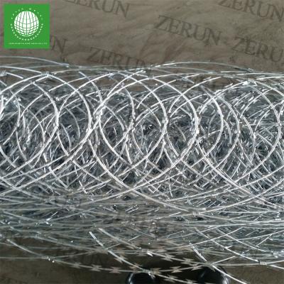 China Protection Performance Anti Climb Nails Razor Barbed Wire Security Razor Wire Prison Fence for sale