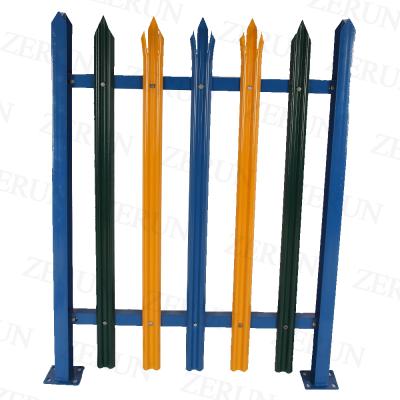 China Easily Assembled High Quality Galvanized and Powder Coated Steel Wrought Fence Security Metal Barrier and Gate Palisade for sale