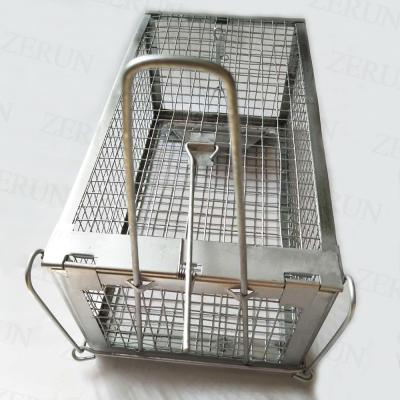 China Viable Mouse Collapsible Live Hook Cage Traps Trap Cage Animal Pet Cgae for sale