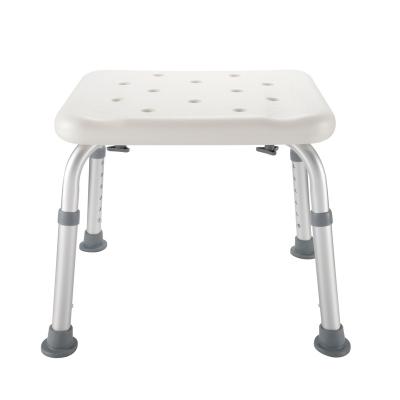 China Aluminum Health Care Supplies Adjustable Shower Chair Used Bathing Chairs Bath Bench Assistive Device for sale