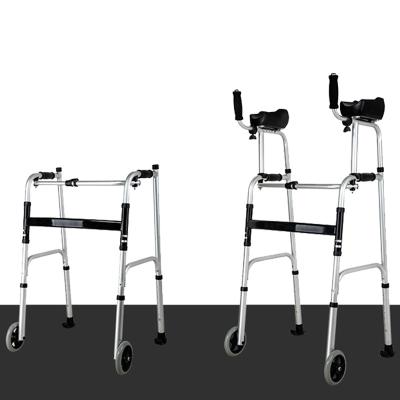 China Medical Equipment Aluminum Aluminum Frame Easy Foldable Elderly Walking Aids For Hospital for sale