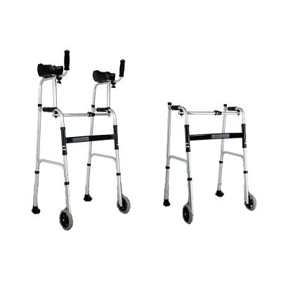 China Adjustable Height Aluminum Easy Foldable Durable Rolling Elder Walking Aids For Outdoor for sale