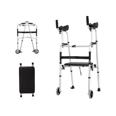 China Height Aluminum Medical Aluminum Adjustable Elders Frame Walking Aids Disabled for sale