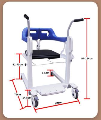 China Hot Selling Adult Manufacturer Electric Powered Patient Transfer Lift Mobile Chair for sale