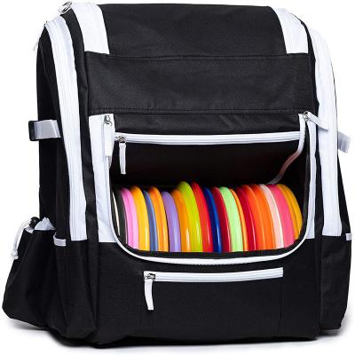 China With High Quality Outdoor Drives Backpack Golf Disc Bag USB OEM Standard Frisbee Bag With Bottle Holder for sale