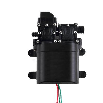 China Black DC 12v Electric Jet Driven Pump Dual Mini Vacuum Diaphragm Air Diaphragm Irrigation And Agriculture Small for sale