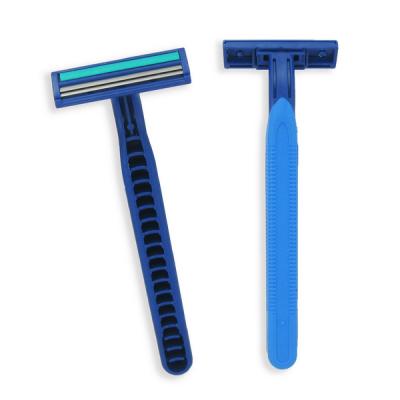 China Good Quality Twin Blade D227L Ningbo Haward Men's Twin Blade Disposable Safety Razor for sale